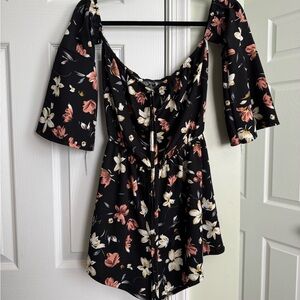 Floral Off-Shoulder Romper